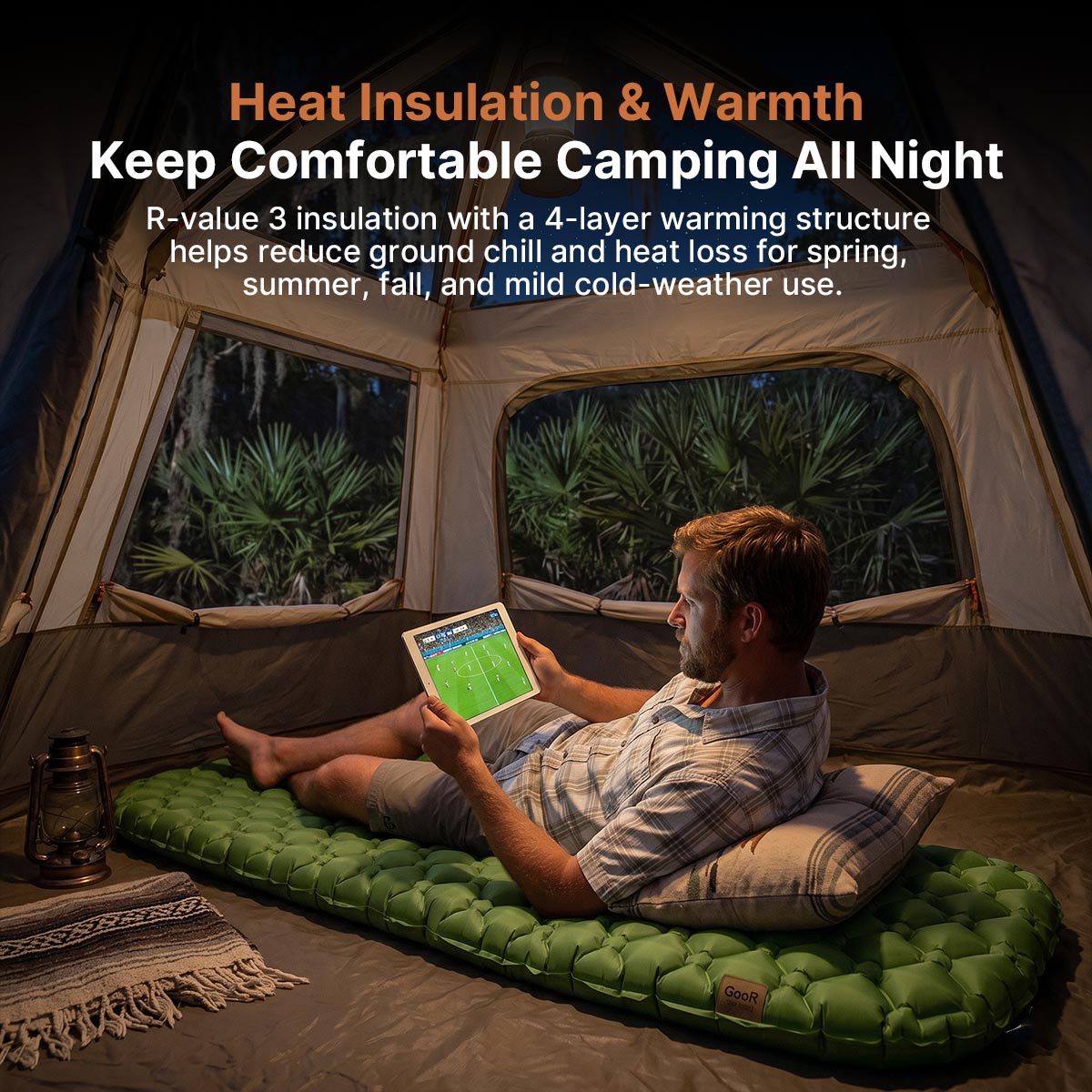 R3 Inflatable Sleeping Pad – Lightweight Insulated Camping Mat | Trailaxis