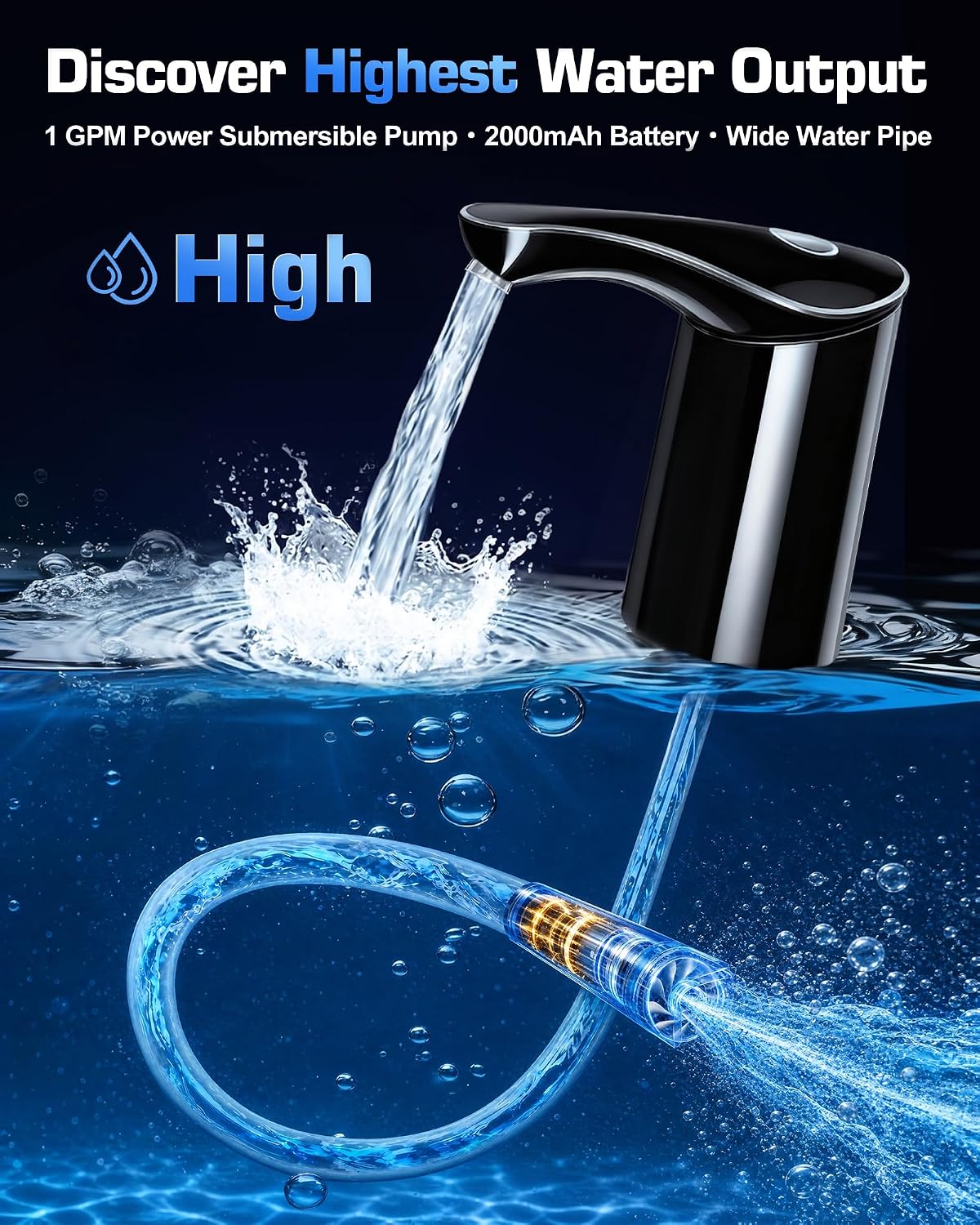 High-Output USB-C Water Dispenser Pump | Trailaxis