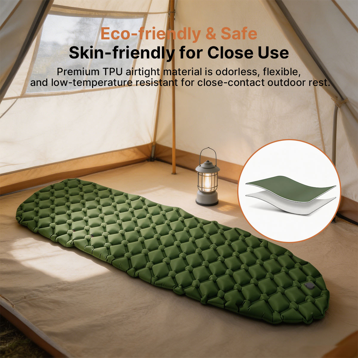 R3 Inflatable Sleeping Pad – Lightweight Insulated Camping Mat | Trailaxis