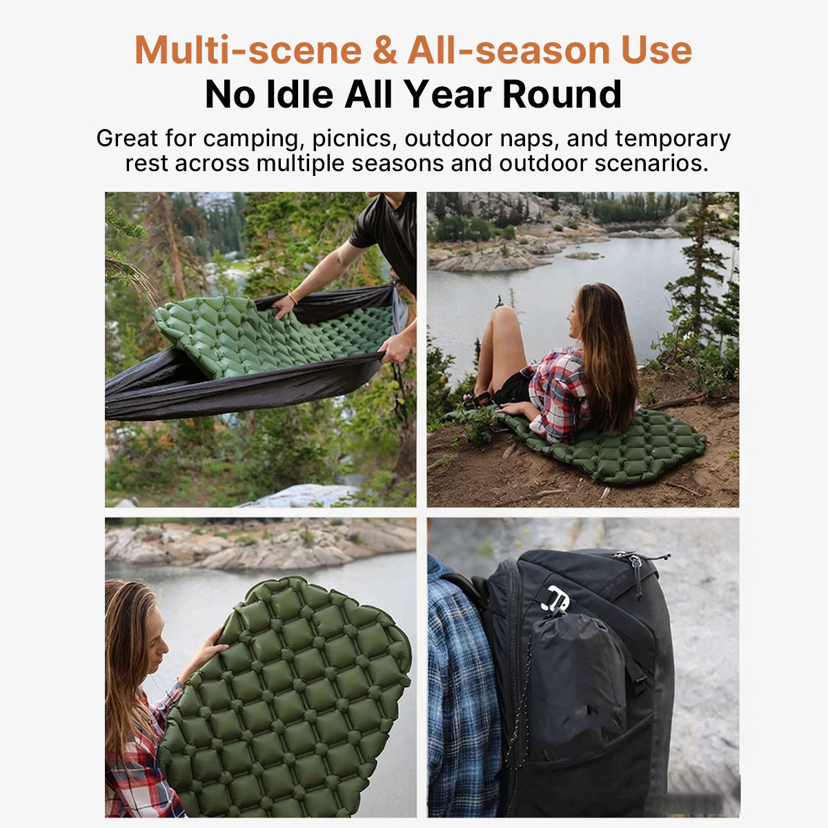 R3 Inflatable Sleeping Pad – Lightweight Insulated Camping Mat | Trailaxis