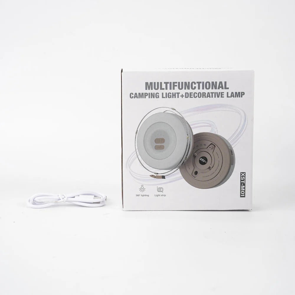 Retractable Camping String Lights – 6–10 m Rechargeable Lantern | Trailaxis