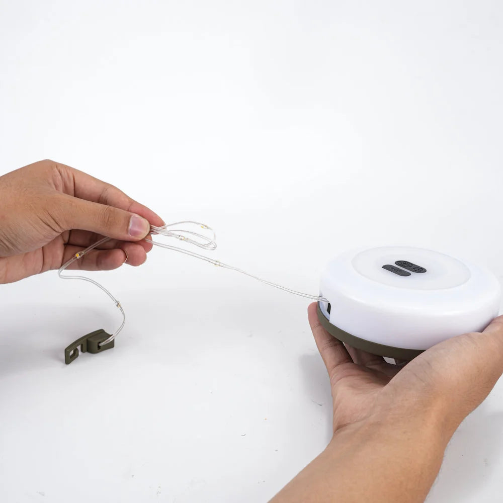 Retractable Camping String Lights – 6–10 m Rechargeable Lantern | Trailaxis