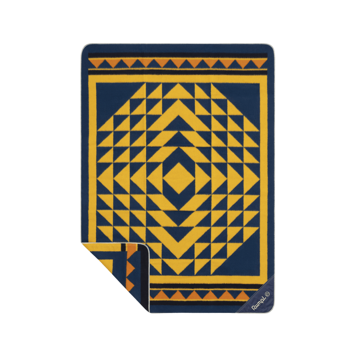Merino Softwool Throw Blanket - Quilted Amber