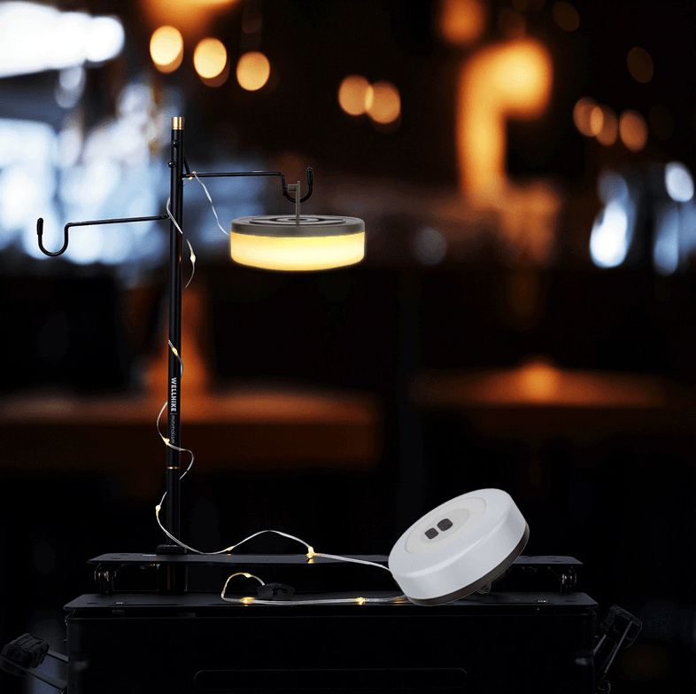 Retractable Camping String Lights – 6–10 m Rechargeable Lantern | Trailaxis