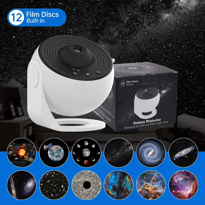 12-in-1 Galaxy Projector Night Light