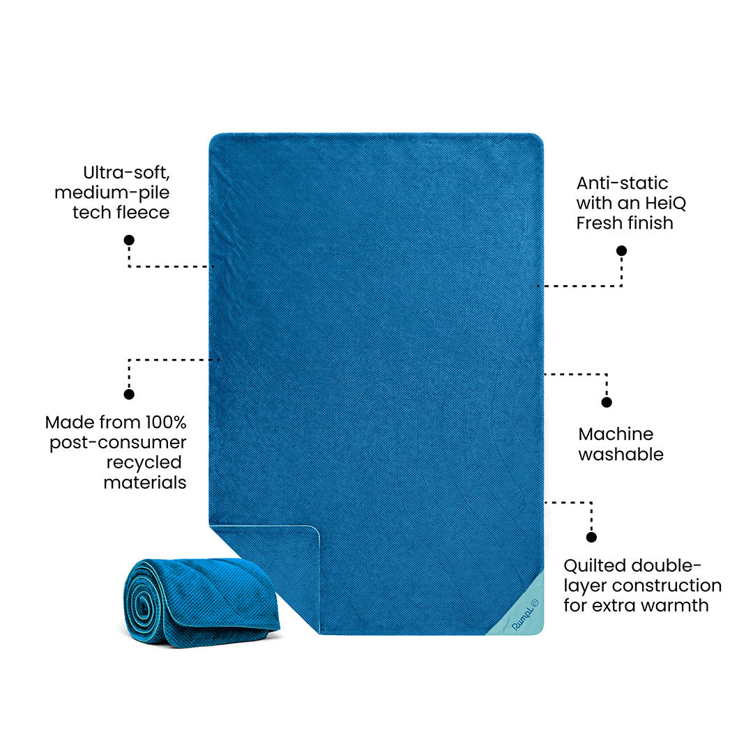 Après Fleece Blanket - Seascape Blue