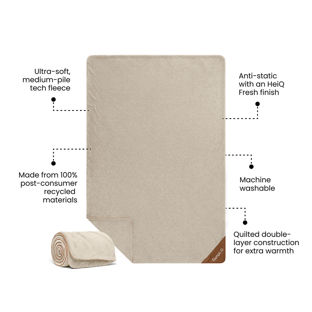 Après Fleece Throw Blanket - Natural Cream