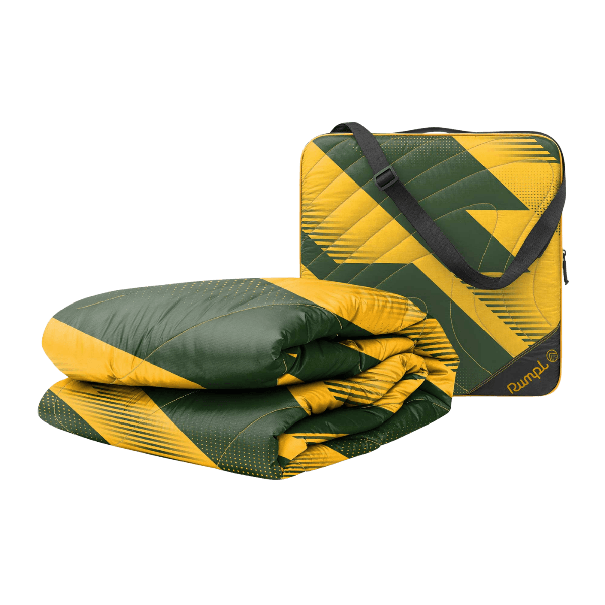 Gametime Puffy Blanket - Green / Yellow