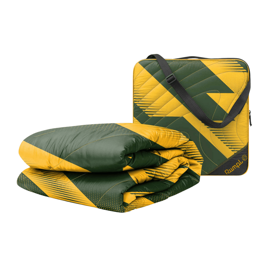 Gametime Puffy Blanket - Green / Yellow