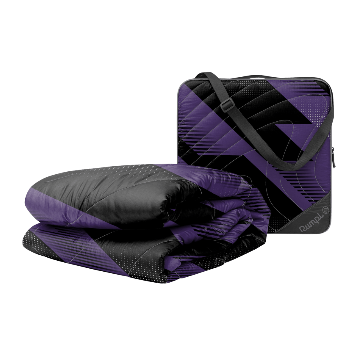 Gametime Puffy Blanket - Purple / Black