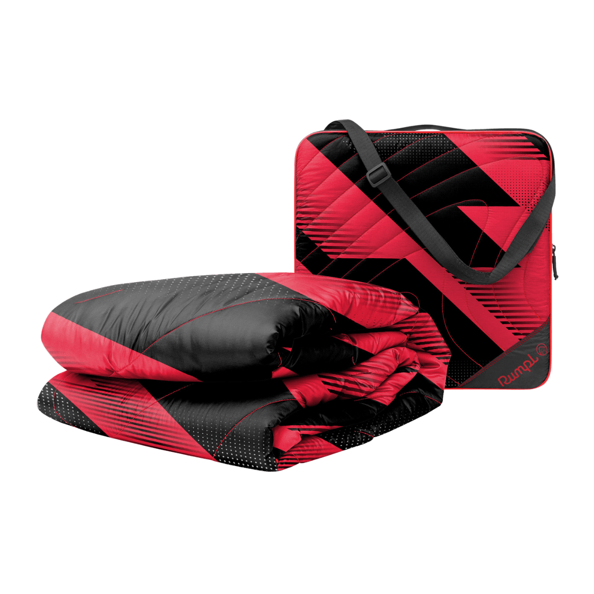 Gametime Puffy Blanket - Red / Black