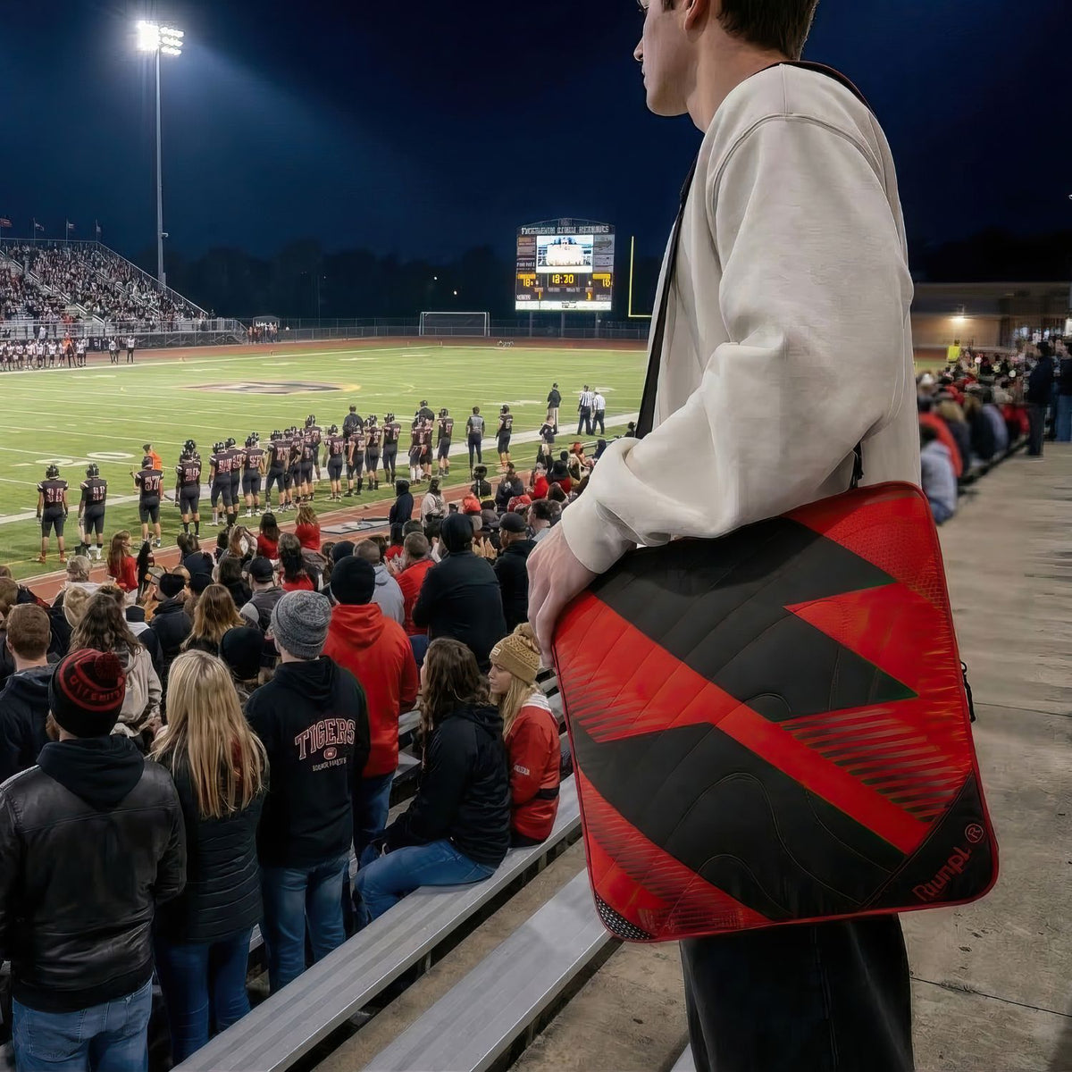 Gametime Puffy Blanket - Red / Black