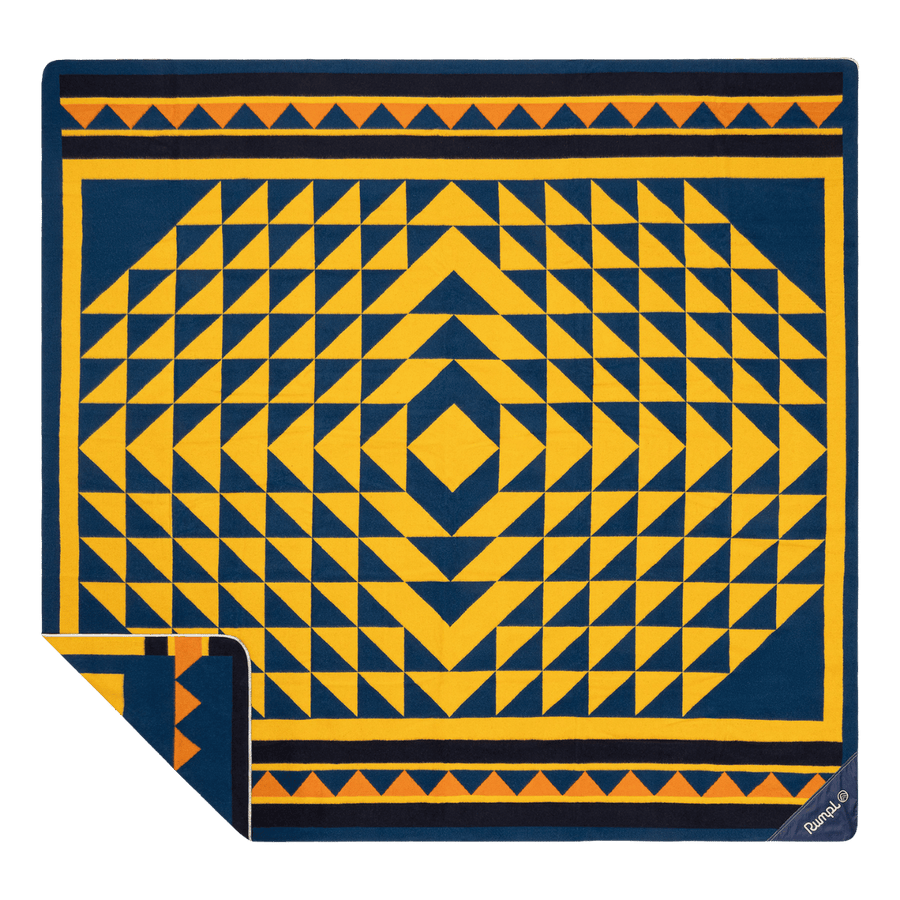Merino Softwool 2 Person Blanket - Quilted Amber