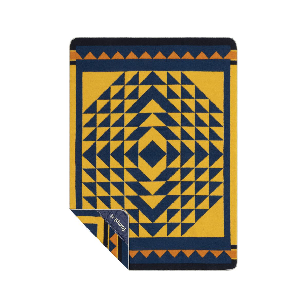 Merino Softwool Throw Blanket - Quilted Amber