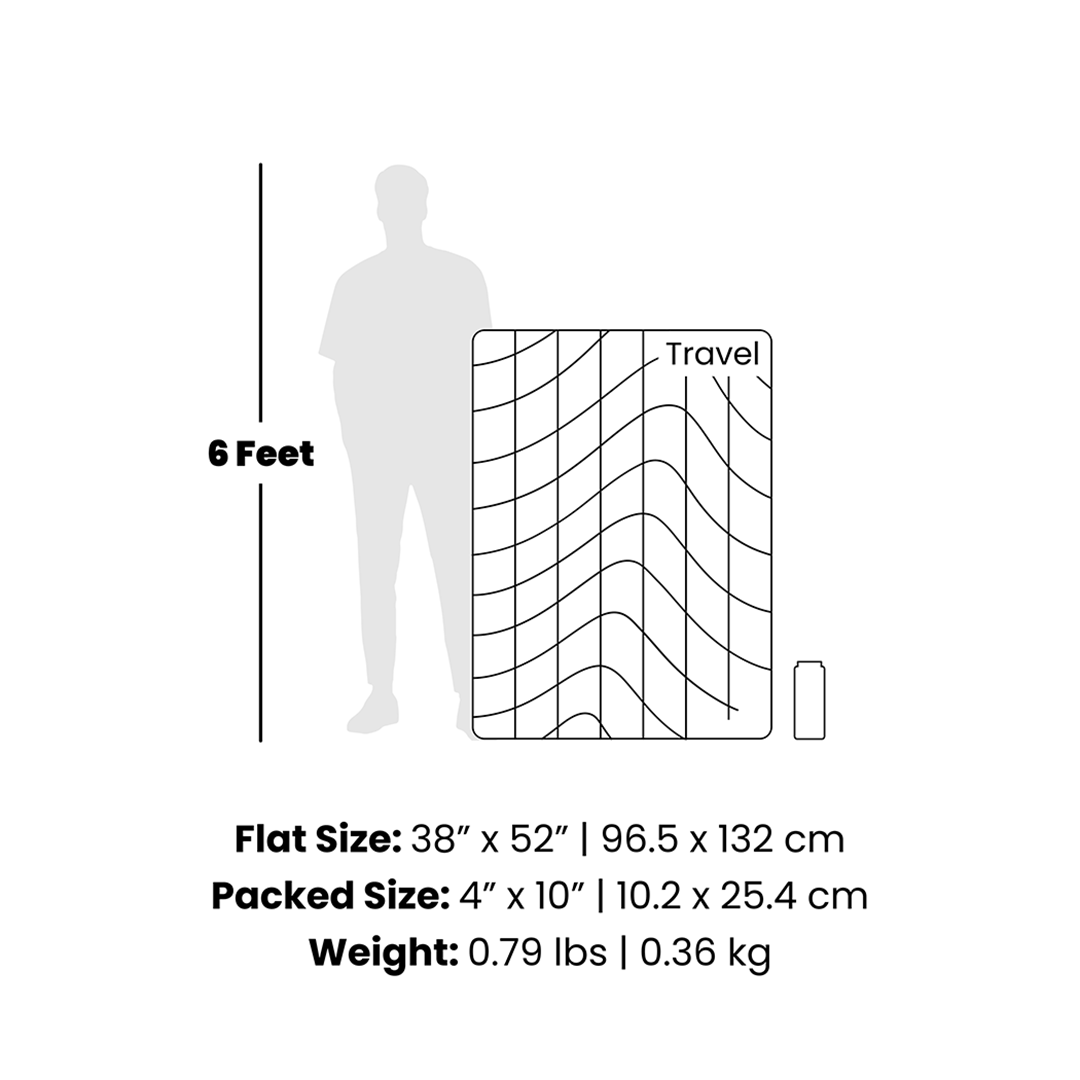 Travel Puffy Blanket - Berry Fade
