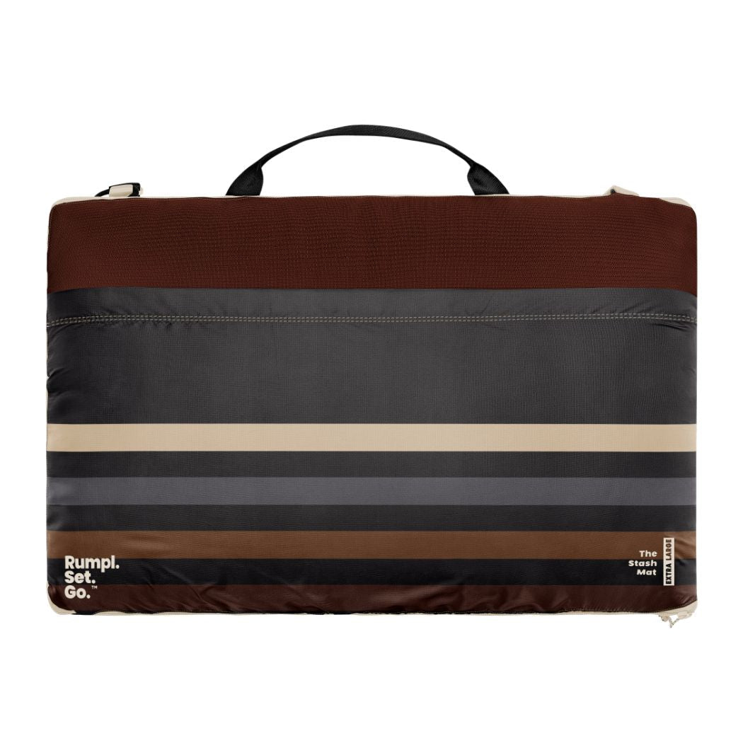 Stash Mat XL - Mocha Mini Stripes