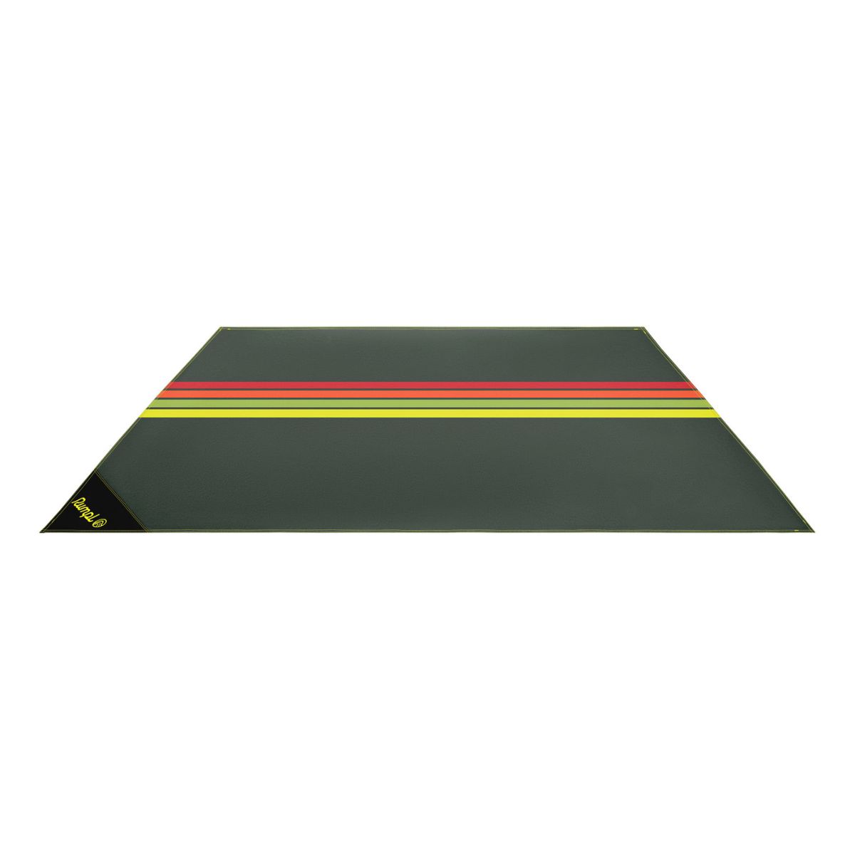 Pack Mat - Green Retro Stripes