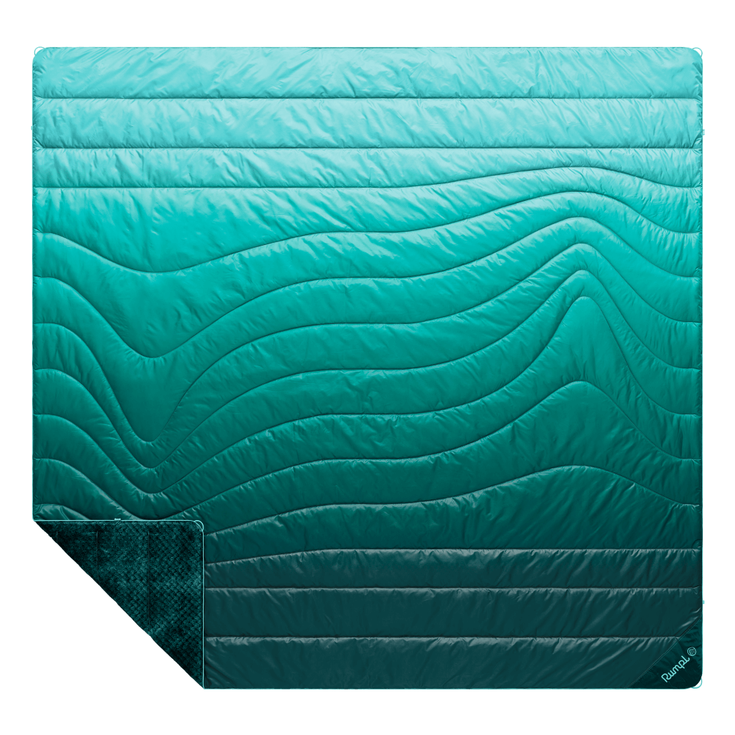 Fleece Puffy 2 Person Blanket - Jade Fade