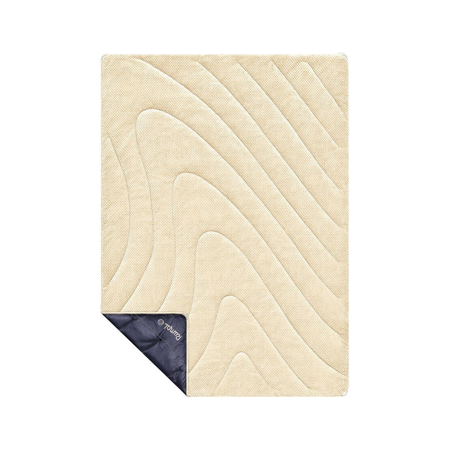 Fleece Puffy Throw Blanket - Midnight Bloom