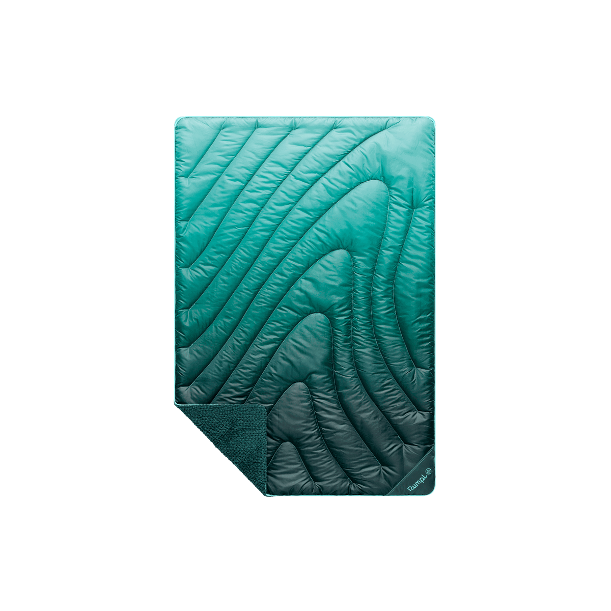 Fleece Puffy Mini Blanket - Jade Fade