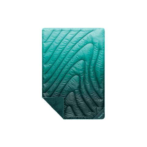 Fleece Puffy Mini Blanket - Jade Fade