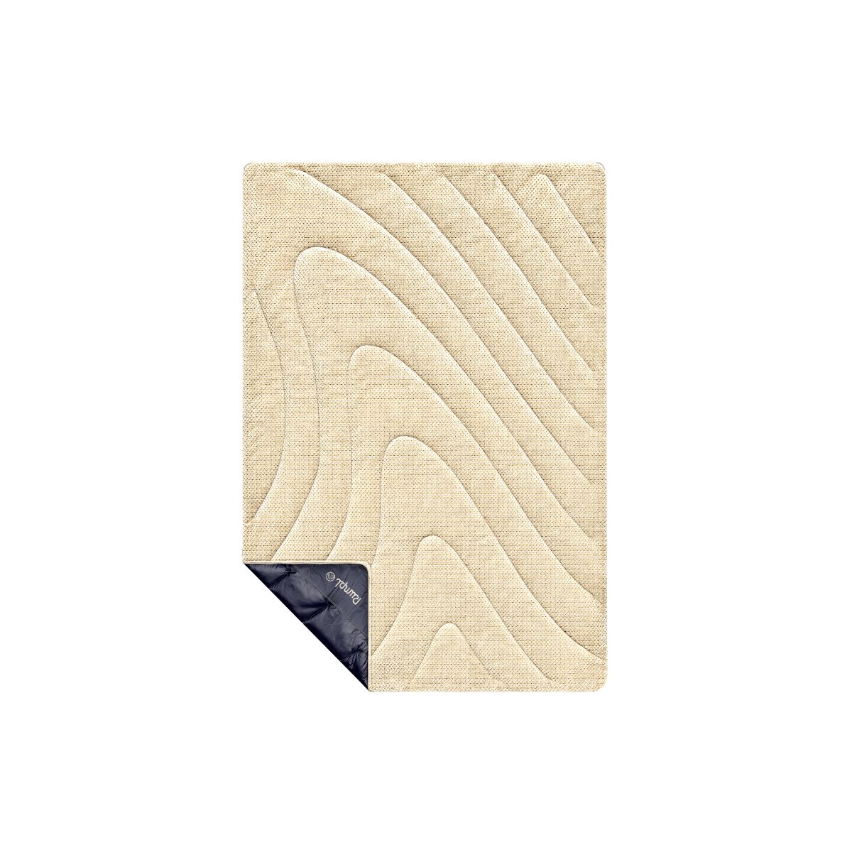 Fleece Puffy Mini Blanket - Midnight Bloom
