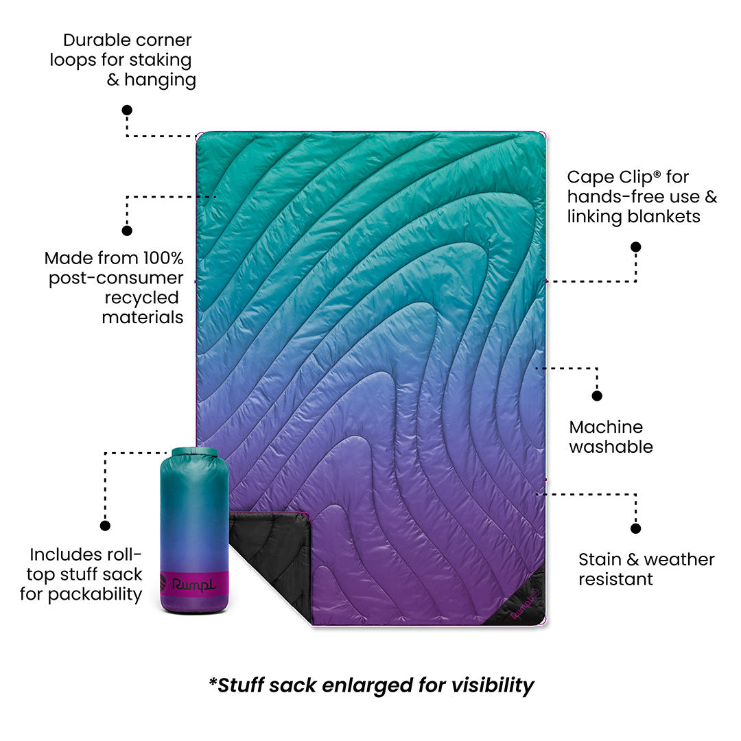 Original Puffy Blanket - Deep Violet Fade