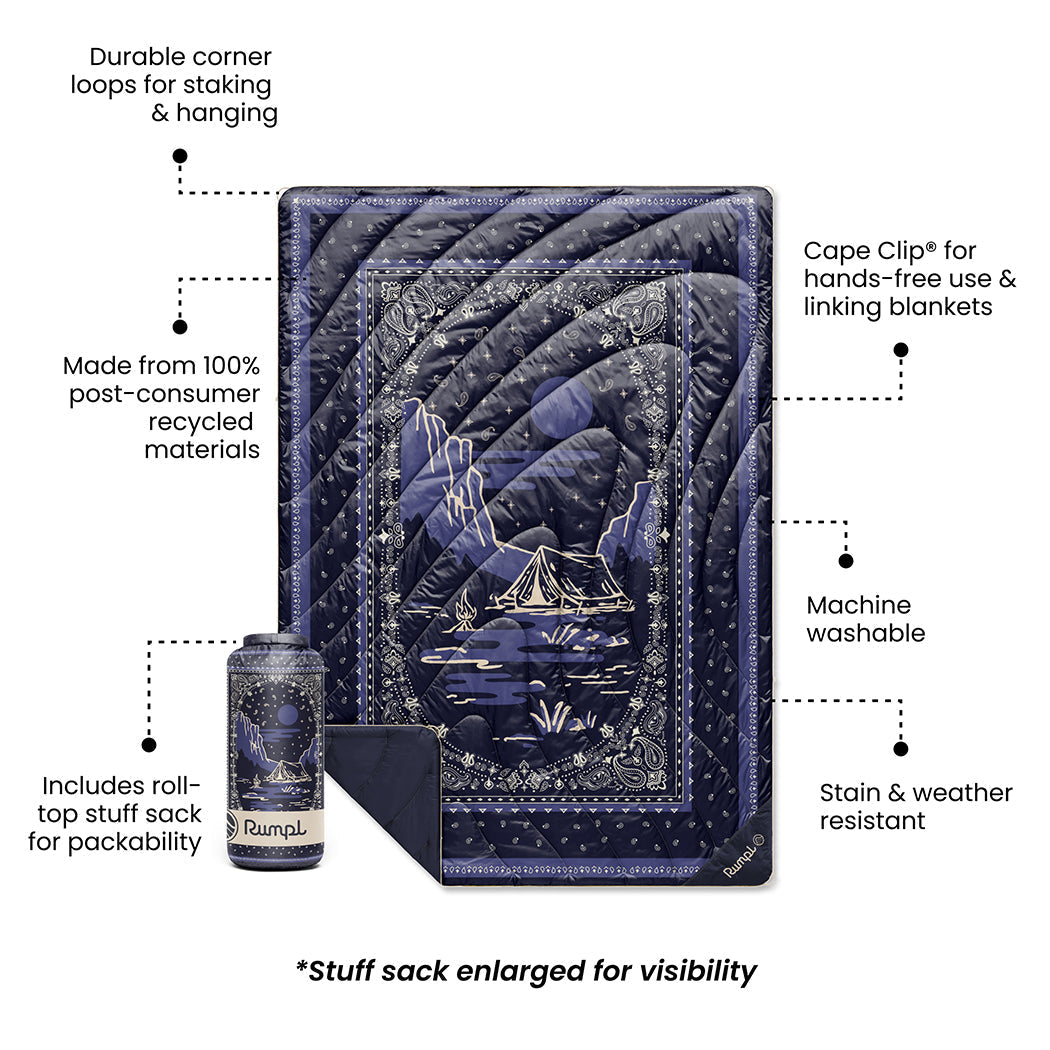 Original Puffy Blanket - Midnight Mesa Bandana