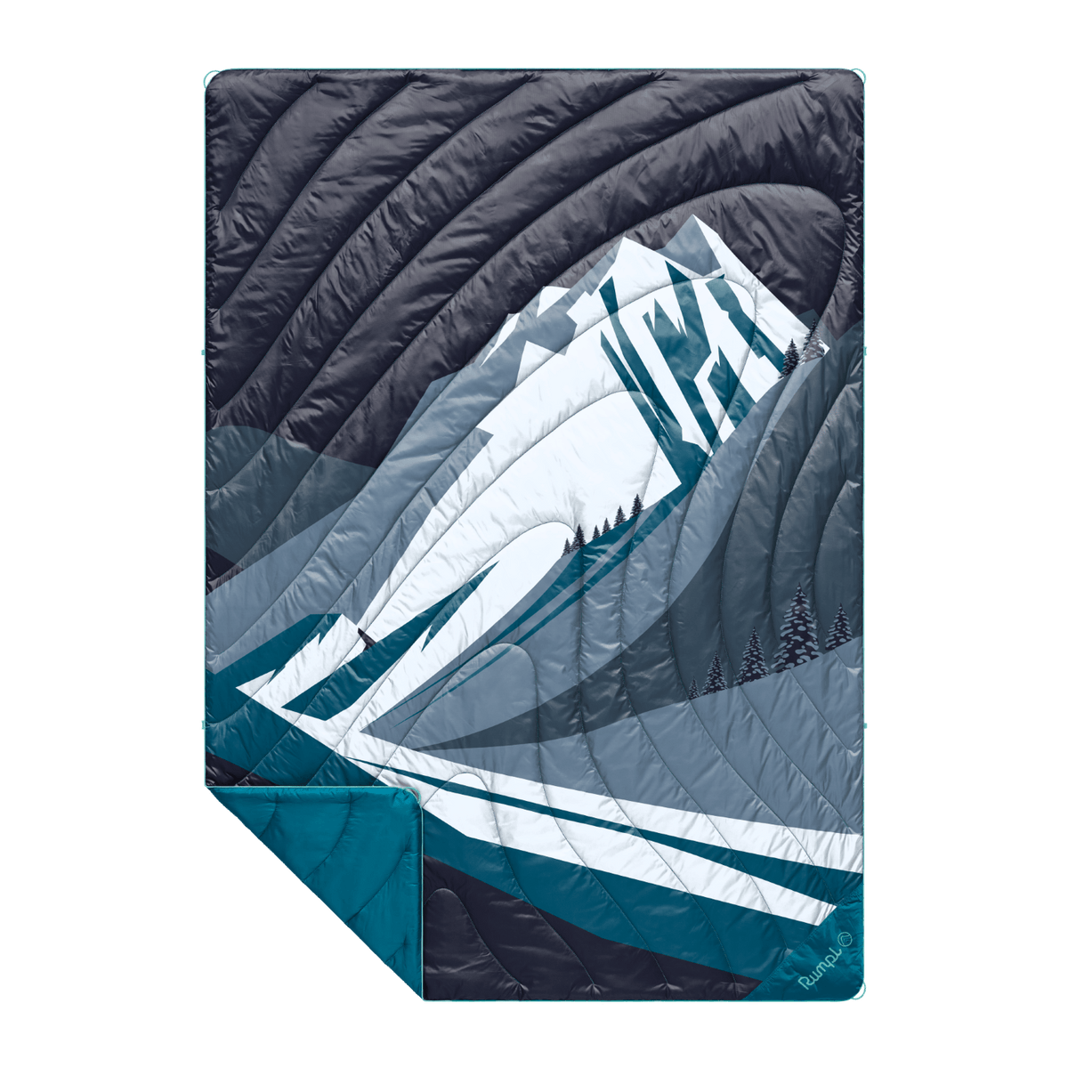 Original Puffy Blanket - Midnight Mountain Peak