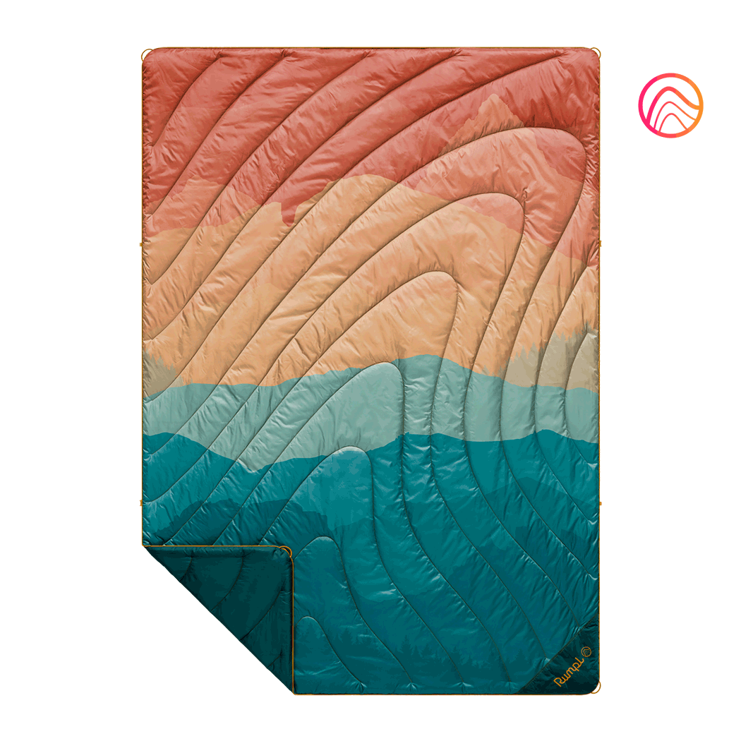 Original Puffy Blanket - Rocky Mountain Sunset Fade - Custom