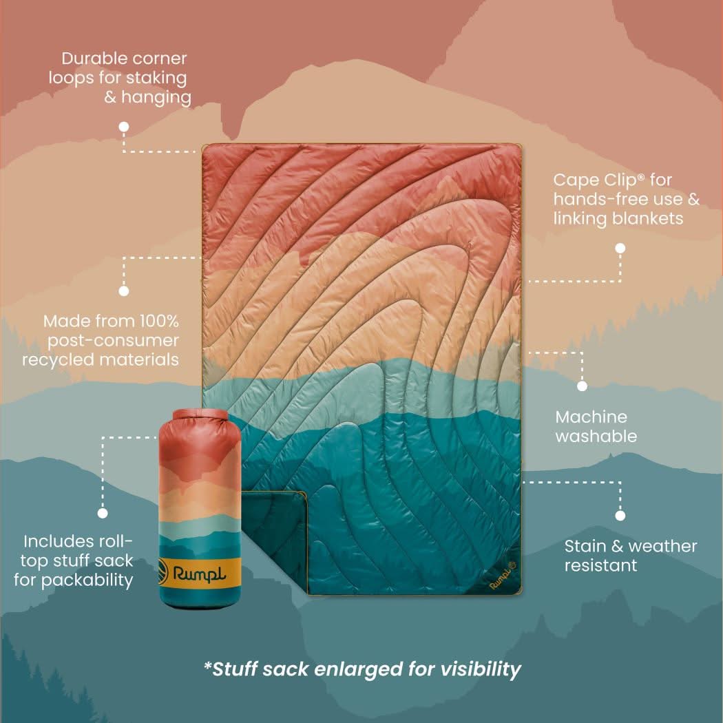 Original Puffy Blanket - Rocky Mountain Sunset Fade - Custom