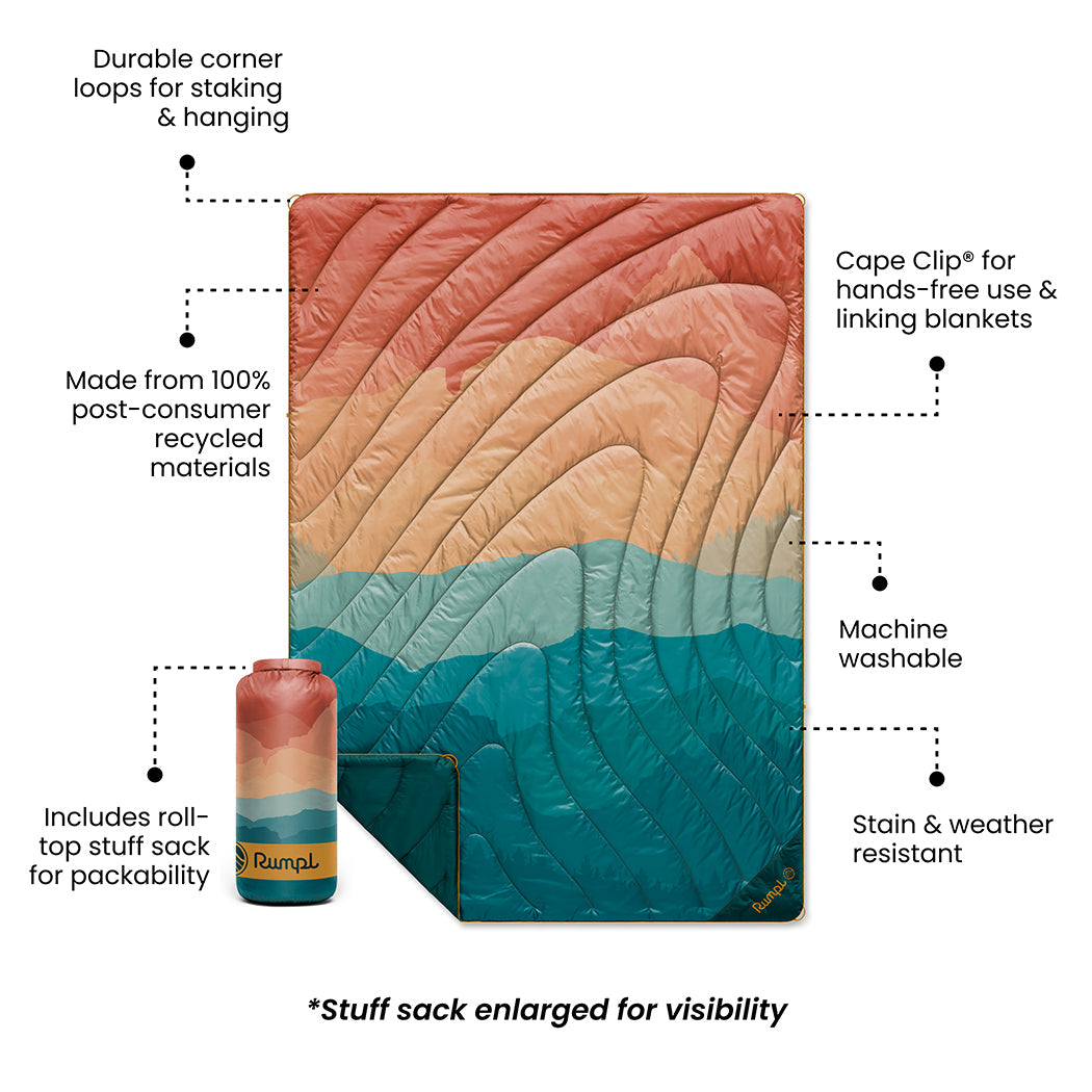 Original Puffy Blanket - Rocky Mountain Sunset Fade