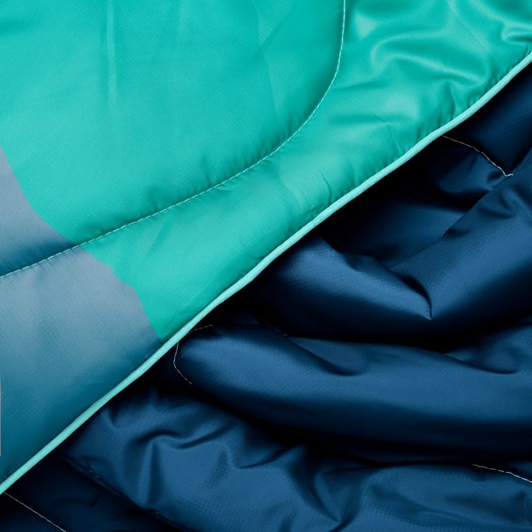 Original Puffy Throw Blanket - Seascape Ridge Mountains