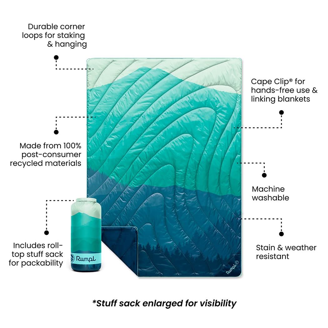 Original Puffy Blanket - Seascape Ridge Mountains