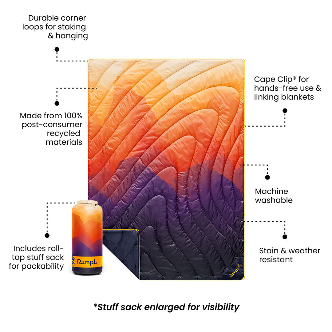Original Puffy Blanket - Watercolor Glow