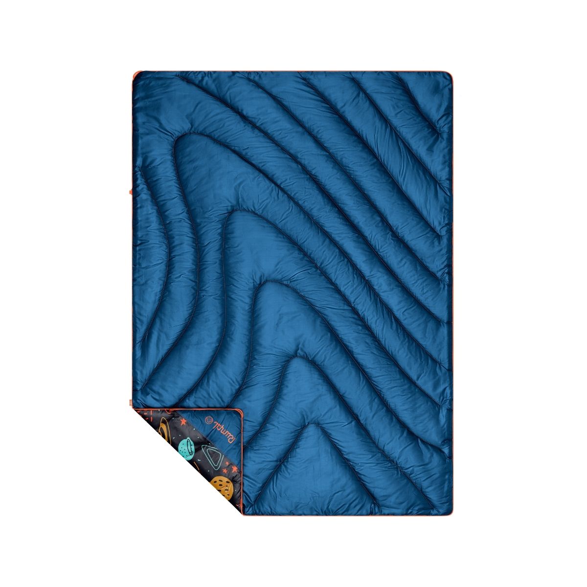 Original Puffy Throw Blanket - Bedtime Space Doodles