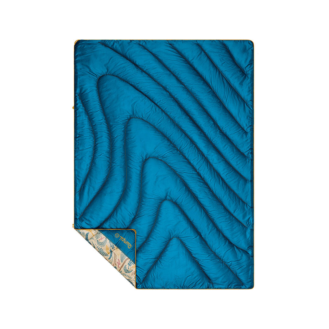 Original Puffy Throw Blanket - Mustard Fern