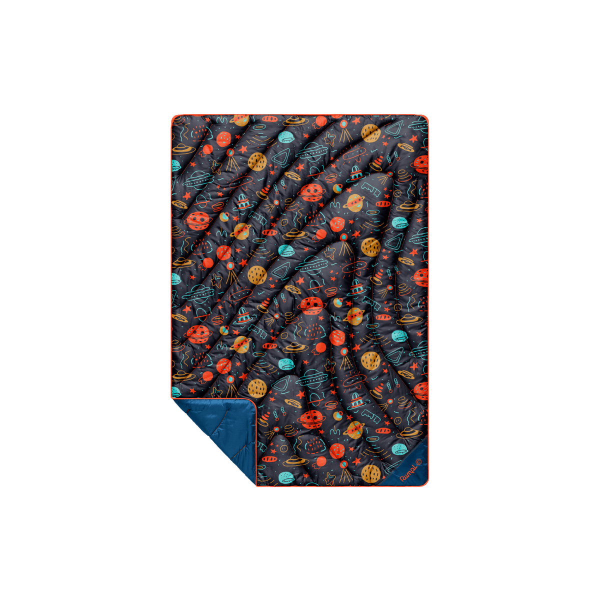 Original Puffy Mini Blanket - Bedtime Space Doodles