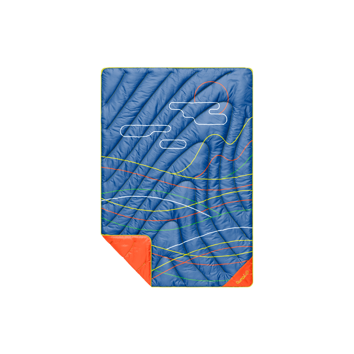 Original Puffy Mini Blanket - New Wave Blue