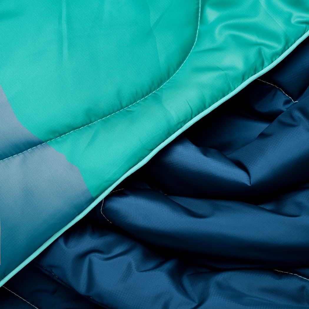 Original Puffy Mini Blanket - Seascape Ridge Mountains