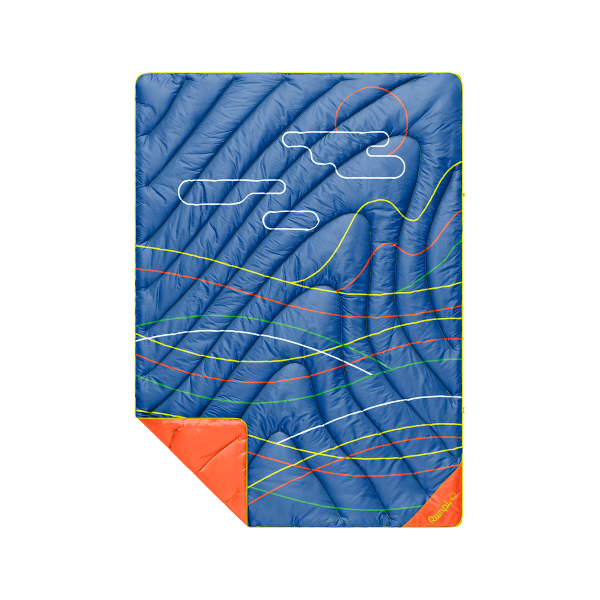 Original Puffy Throw Blanket - New Wave Blue
