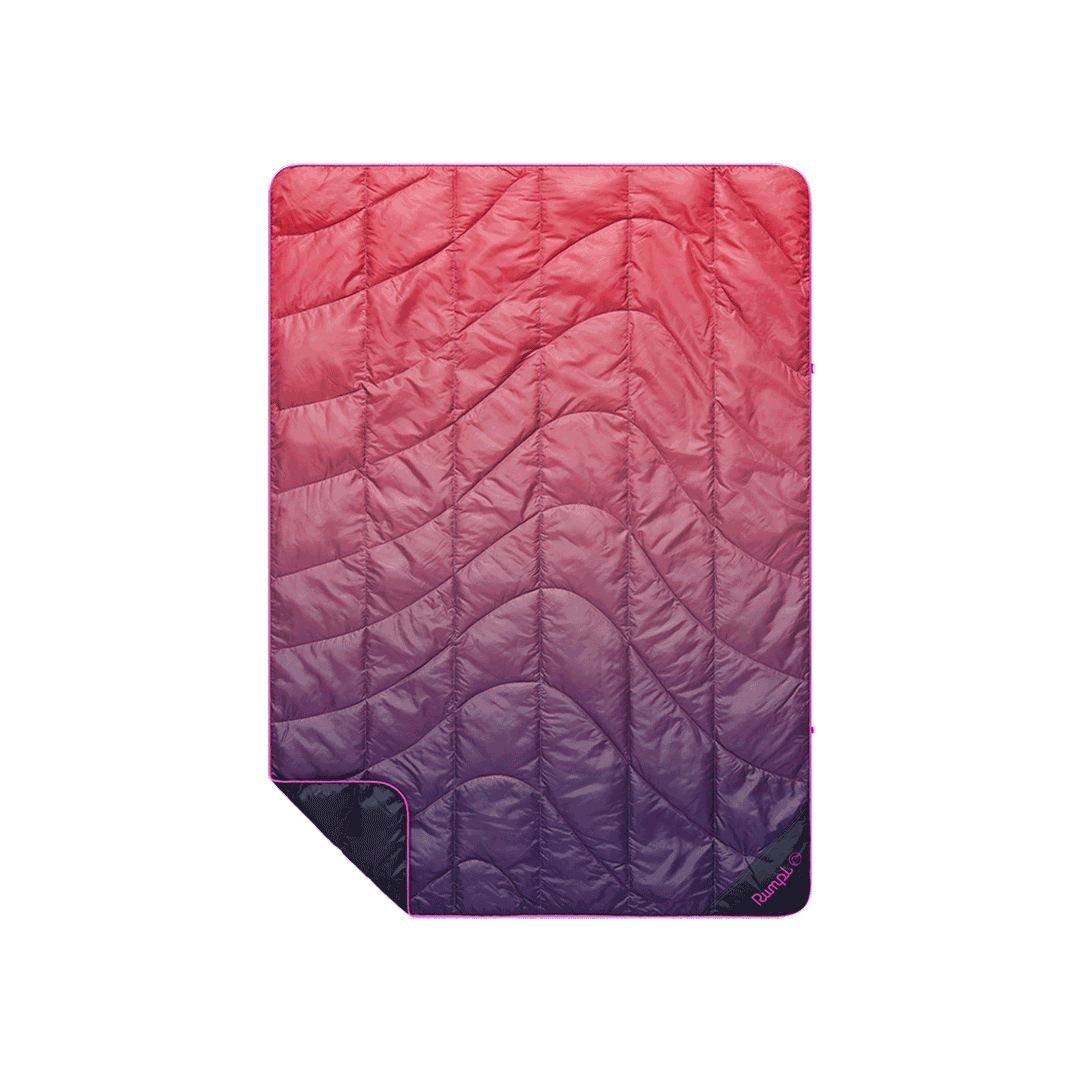 Travel Puffy Blanket - Berry Fade