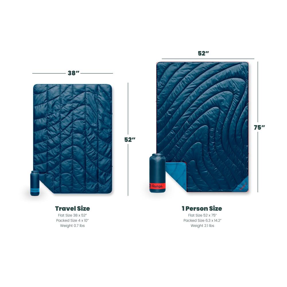 Travel Puffy Blanket - Plum