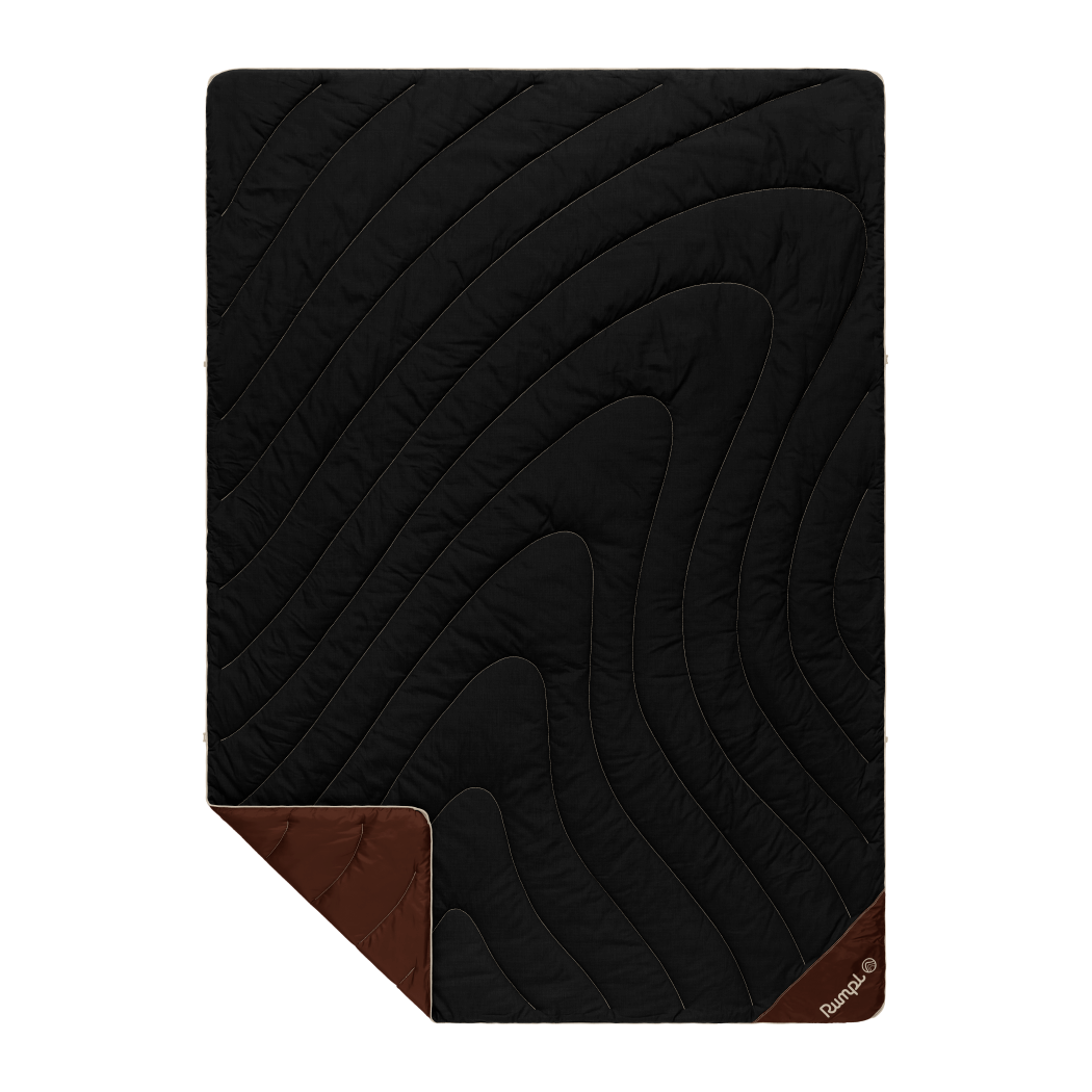 Campfire Puffy Blanket - Black Mocha