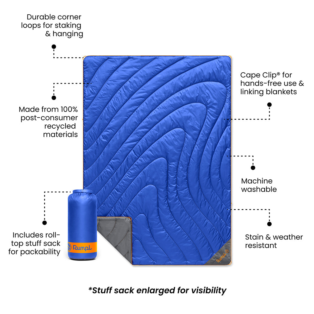 Original Puffy Blanket - Burning Blue