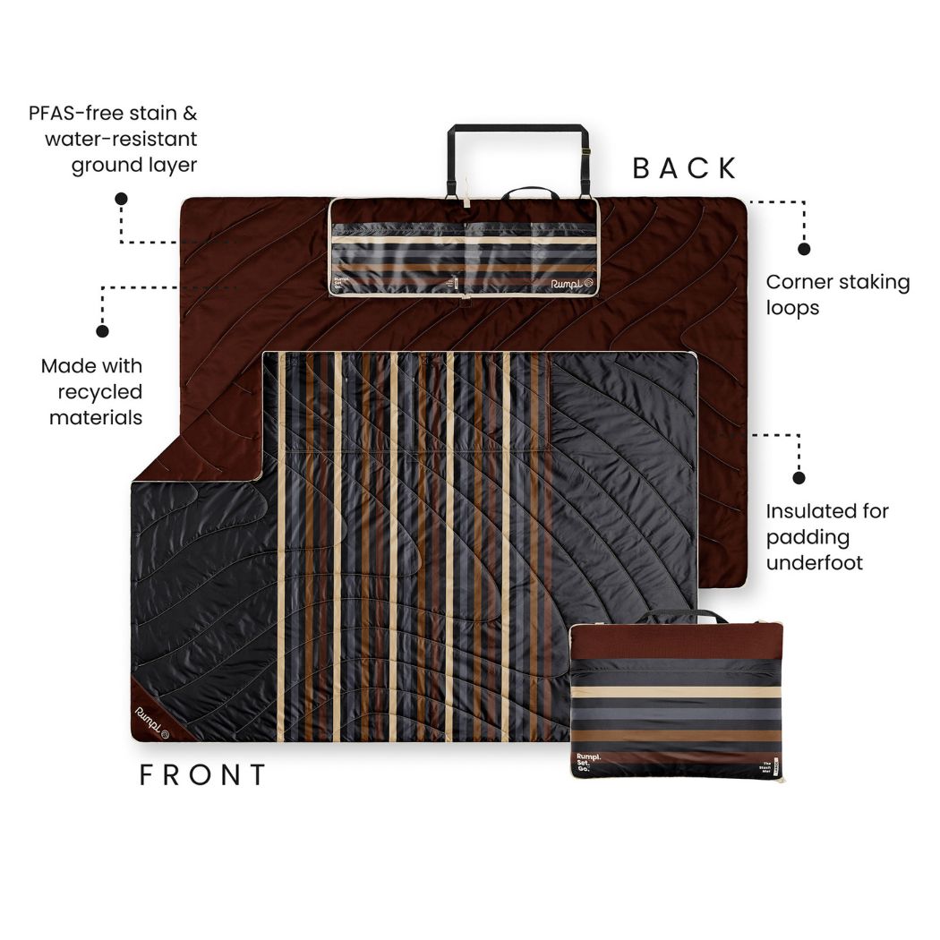 Stash Mat - Mocha Mini Stripes
