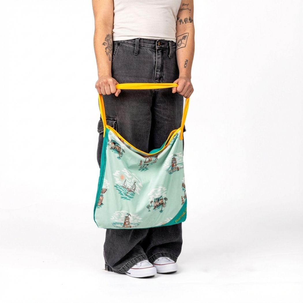 Tech Towel Tote - Aqua Outer Banks