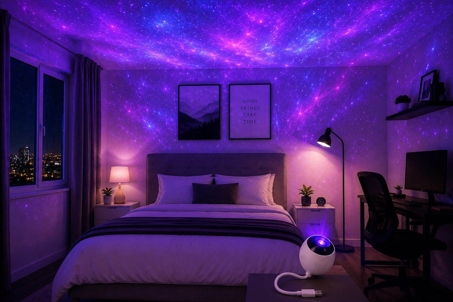 Room after GalaxyMini lighting
